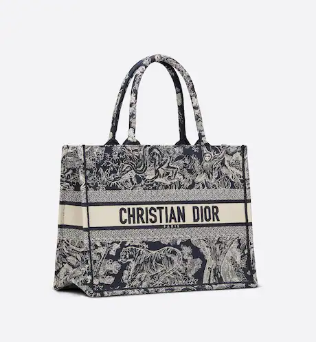 02560051-794F-FA1F-248B-E26849A74630-1 DIOR BOOK TOTE Blue Toile de (36 x 27.5 x 16.5 cm). - Image 1