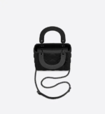 MINI LADY DIOR BAG Black Calfskin. - Image 3