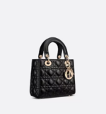SMALL LADY DIOR MY BAG Black. - Image 4