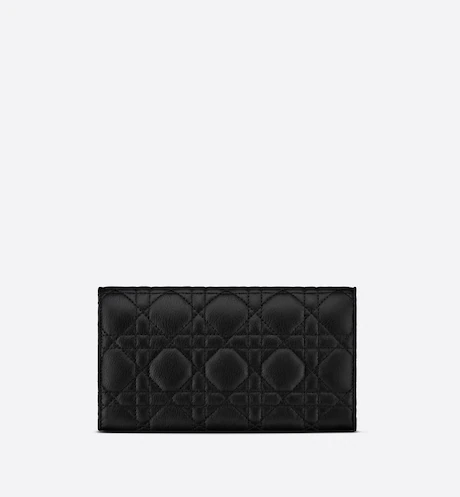 15A986C8-51FE-1AEC-9A45-E30E09357177-1 DIOR CARO WALLET Black. - Image 1