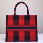 Dior Book Tote Bag  Check Canvas. - Image 2