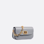 30 MONTAIGNE AVENUE BAG Ethereal Gray Box Calfskin.