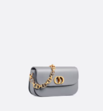 30 MONTAIGNE AVENUE BAG Ethereal Gray Box Calfskin.
