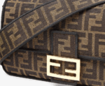 Baguette Jacquard FF fabric bag. - Image 5