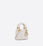 MICRO LADY DIOR BAG Latte. - Image 3