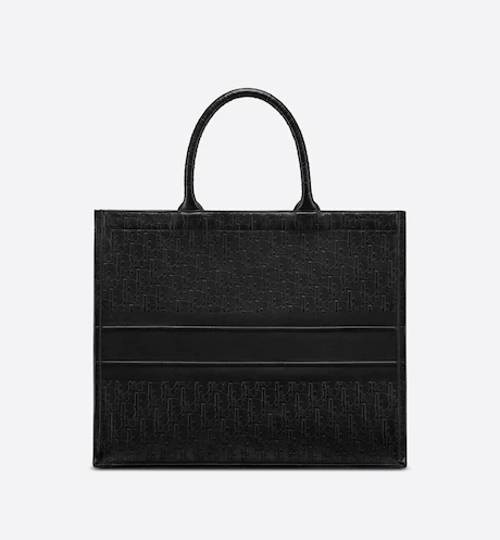 26CC526F-8ECD-EC71-2C57-4B6F8360071E-1 LARGE DIOR BOOK TOTE Black Dior Calfskin (42 x 35 x 18.5 cm). - Image 1