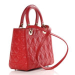 CHRISTIAN Lady Dior Red. - Image 2