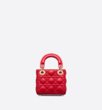 MICRO LADY DIOR BAG Scarlet Red. - Image 3