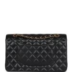 Medium Classic Double Flap Bag Black Caviar Gold Hardware. - Image 3