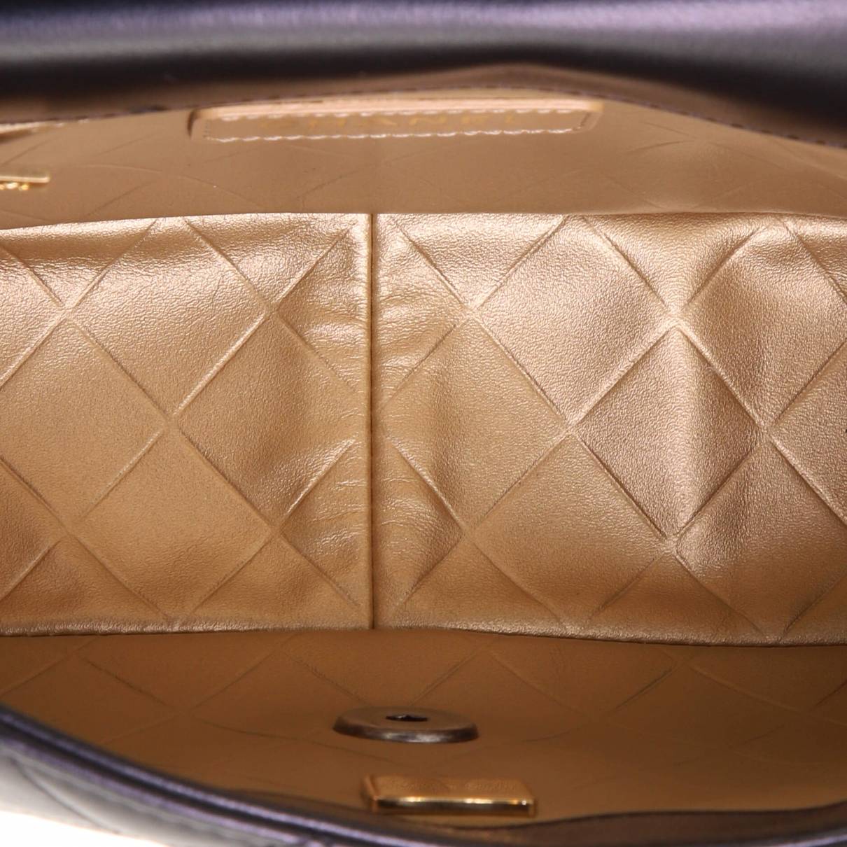 2CE03830-4223-E3A9-86C2-D3BCBCE38FBD-1 Black Small Flap Bag Embellished Glass Pearls. - Image 1