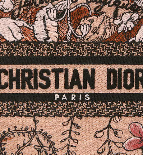 2FDC7A0C-D211-7CFA-16D9-50179869E2D3-1 MINI DIOR BOOK TOTE PHONE BAG Powder Pink Dior (13 x 18 x 5 cm). - Image 1