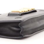 Christian Dior Flap Bag with Strap Leather Medium. - Image 7