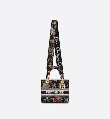 36DEE5A0-DF98-115F-3872-6DF0574A984F-1 LADY D-LITE BAG Black Dior. - Image 1