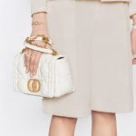 DIOR CARO BAG Latte Matte Padded  Calfskin.