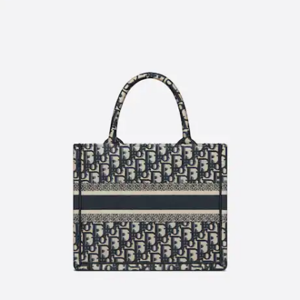 SMALL DIOR BOOK TOTE Blue Dior  (26.5 x 21 x 14 cm).