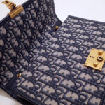 Dior Dioraddict Flap Bag In Blue Oblique Canvas. - Image 5