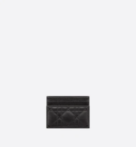DIOR CARO FIVE-SLOT CARD HOLDER Black. - Image 3