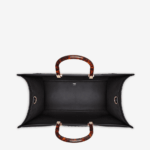 Sunshine Large - Black leather shopper. - Image 4