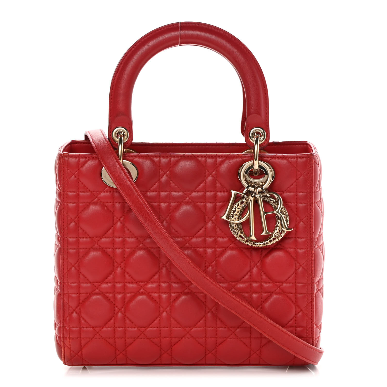 46AF834E-24CA-CB36-118A-C10991746147-1 CHRISTIAN Lady Dior Red. - Image 1