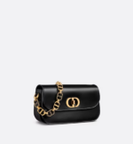 30 MONTAIGNE AVENUE BAG Black Box Calfskin. - Image 4