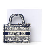 CHRISTIAN DIOR Mini Toile  Book Tote Blue. - Image 2
