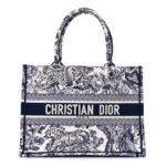 CHRISTIAN DIOR Canvas Toile Book Tote Blue. - Image 2