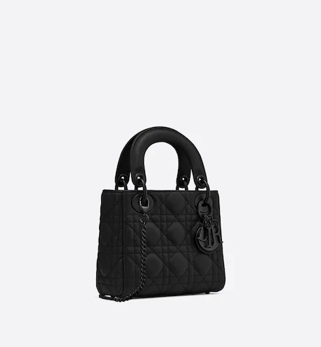 5B4AABA2-B22A-24C6-C237-9423313EDF0B-1 MINI LADY DIOR BAG Black Calfskin. - Image 1