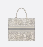 LARGE DIOR BOOK TOTE Gray Toile de (42 x 35 x 18.5 cm). - Image 3