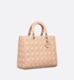 LARGE LADY DIOR BAG Sand Pink. - Image 2