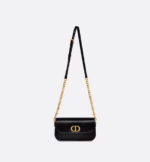 30 MONTAIGNE AVENUE BAG Black Box Calfskin. - Image 2