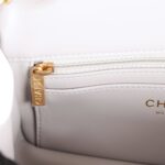 Mini Flap Bag Light Grey  Hardware. - Image 2