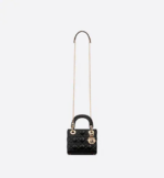 MINI LADY DIOR BAG Black. - Image 5