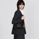 30 MONTAIGNE BAG Black Box Calfskin.