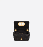 MICRO DIOR CARO BAG Black. - Image 4