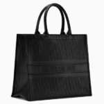 Dior Book Tote Bag In Black  Calfskin. - Image 5