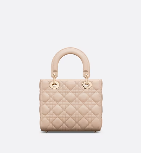 9576EDF9-AD0B-34BA-84E1-FDD7A91EE751-1 SMALL LADY DIOR MY BAG Aesthetic Beige. - Image 1