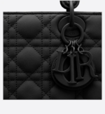 SMALL LADY DIOR MY  BAG Black  Calfskin. - Image 5