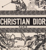 SMALL DIOR BOOK TOTE Latte Toile de (26.5 x 21 x 14 cm).