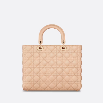 LARGE LADY DIOR BAG Sand Pink.