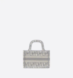 MINI DIOR BOOK TOTE Gray Dior (22,5 x 15 x 6 cm).