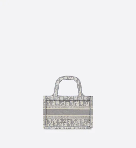 B00CBFD3-9B36-A167-66F6-1EFAAECAB0C4-1 MINI DIOR BOOK TOTE Gray Dior (22,5 x 15 x 6 cm). - Image 1