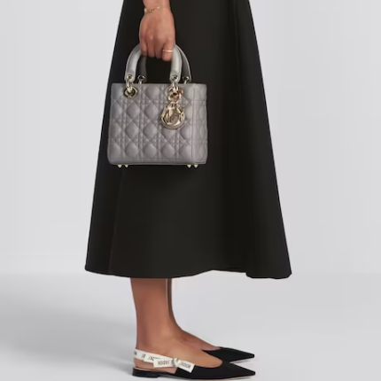 SMALL LADY DIOR MY  BAG Steel Gray.