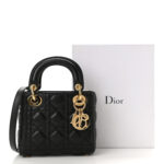 CHRISTIAN Mini Lady Dior Black. - Image 4