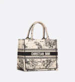 SMALL DIOR BOOK TOTE Latte Toile de (26.5 x 21 x 14 cm). - Image 3
