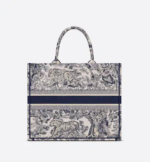 LARGE DIOR BOOK TOTE Blue Toile de (42 x 35 x 18.5 cm). - Image 5