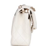 Small Double Flap White Light Hardware.