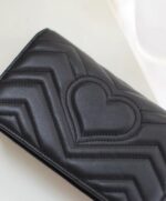 hand  Mini  Black Leather Cross Body Bag 488426 Black.