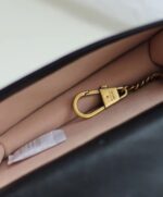 hand  Mini  Black Leather Cross Body Bag 488426 Black. - Image 3