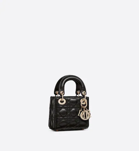 E1099FF2-EA80-8EC4-CBEF-09DB64A9985F-1 MICRO LADY DIOR BAG Black. - Image 1