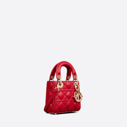MICRO LADY DIOR BAG Scarlet Red.
